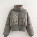 Women's Fashion Simple Cotton Long Sleeve Coat