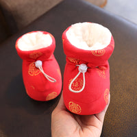 Baby Cotton Shoes Fleece-lined Thick Soft Soled Warm