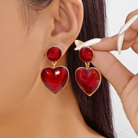 Creative Design Strawberry And Cherry Heart Earrings