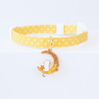 Dog Collar Cute Adjustable Silent Moon Accessory