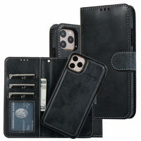 Separate Magnetic Suction Holster Clamshell Wallet Phone Case