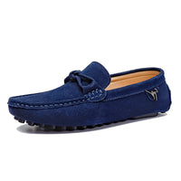 Low-top Slip-on Suede Leather Flat Bottom Oversized Shoes