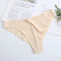 Lace Ice Silk Panties Pure Cotton Crotch Fun Low Waist