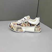 Summer Leisure Soft Bottom Lace Up Cloth Luck Dad Shoes