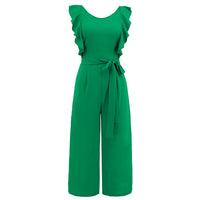 Women's Fashionable Ruffle Lace Jumpsuit
