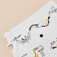 Children's Printed Shorts Two-piece Set
