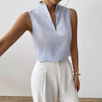 Stylish Minimalist Slim Fit Sleeveless Top For Women