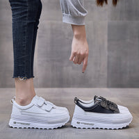 Women's Casual Spring And Autumn Thick Sole Platform White Shoes