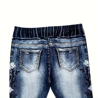 New Womens Lightweight Printed Casual Pantsleggings In European And American Styles