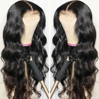 Mid-section Black Big Wavy Long Curly Hair Wig