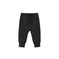 0-1-2-year-old baby's solid color band mouth casual pants