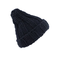 Ladies Knitted Hat Keeps Warm In Winter Solid Color