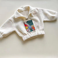 Nordic Style Two-piece Set Colorful Pattern Spring And Autumn Men's And Women's Baby Fashion Versatile