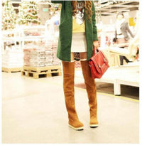 Autumn and winter hot snow boots women's flat flat with cotton boots over the knee boots