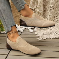 Flyknit Womens Shoes Flat-Soled Breathable Casual