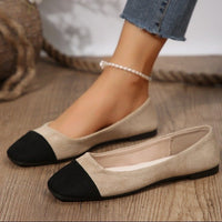 Low Heel Square Head Embroidery Comfortable Shoes