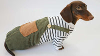 Fake Two Thin Corduroy Four-foot Pants Teddy Sausage Schnauzer York Summer Small Pet Clothes