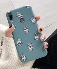 Cartoon Schnauzer dog suitable for Huawei Glory thickened soft shell