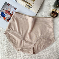 Large Size Ladies' Underwear Mid-high Waist Breathable Middle-aged Mom Briefs