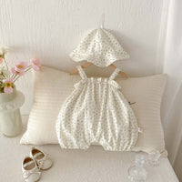 Thin With Shoulder-straps Romper Fashionable Floral Outwear