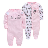 Q2-Piece Baby One-Piece Cotton Romper For Infants