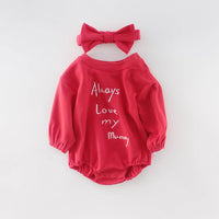 Enriched Baby Joined-up Fart Cute Embroidered Crawling Suit