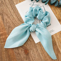 Simple fashion candy solid color rabbit ears head circle