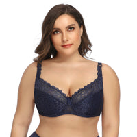 Sexy lace European and American underwear with steel ring
