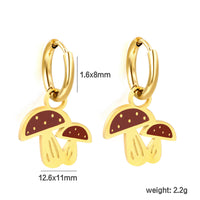 Niche Design Drop Oil Earrings