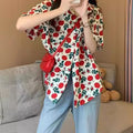 Women's Loose Casual Hawaiian Floral Shirt