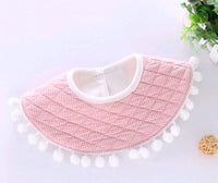 European round bib 360 degree round rotating decorative fake collar baby waterproof saliva towel, bib