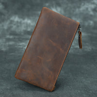 Ultra-Thin Men's Leather Wallet Japanese And Korean Clutch