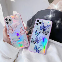 Compatible with Apple , Butterfly laser phone case