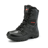 Plus size fan combat boots