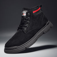 Suede high-top Martin boots