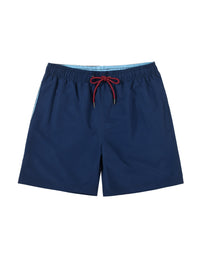 Solid Color Lined Men Swim Trunkscomfortable No Awkward Bulges Relaxed Fit And Quick Drying