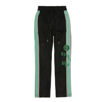 High Street Stripe Casual Pants Slim Fit Embroidery