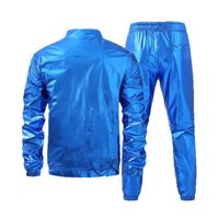 Men's Fashion Performance Wear Performance Costume Gold And Silver Red Blue Trendy Suit