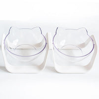 Double bowl protection cervical vertebra dog bowl