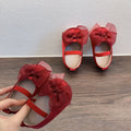 Princess Toddler Soft Bottom Pumps Bow Velcro Small Fabric Shoes