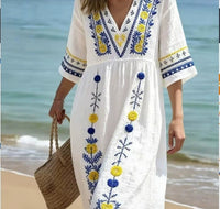 Women's V-neck Dress Beach Vacation Beach Skirt