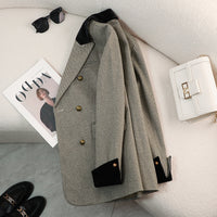 Casual Striped Suit Jacket For Women