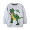 Boys Long Sleeve Cotton Printed Dinosaur Sweatshirt