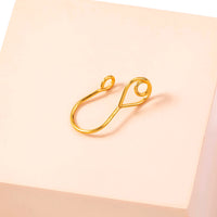 Personality Golden Accessories Female Retro Handmade Love Nose Ring U-shaped