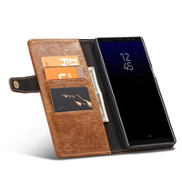 Samsung Note8 crack retro simulation leather flip wallet card Samsung note9 protective cover