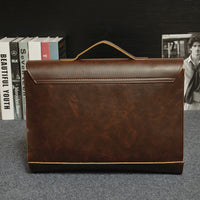 The original design of explosion models male package business package Crazy Horse Leather Handbag briefcase men's classic single shoulder bag