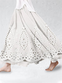 SpringSummer Fashion New Arrival Womens Big-Flared 3D Printed Skirt