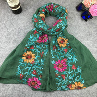 Indian Nibor Cotton And Linen Scarf