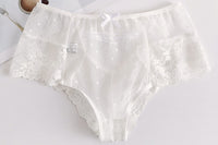 High-waist lace-up panties