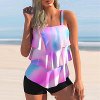 Women's Fashion Printed Split Swimsuit